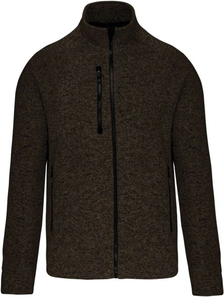 MEN'S FULL ZIP HEATHER JACKET Zöld 