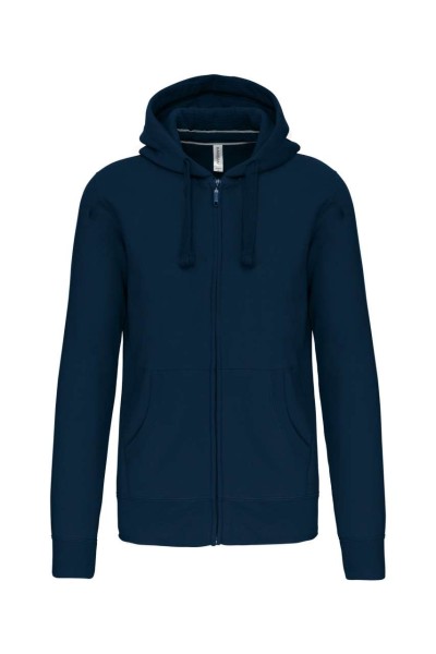 MEN'S FULL ZIP HOODED SWEATSHIRT Kék 
