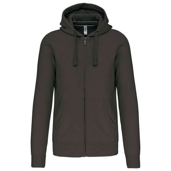 MEN'S FULL ZIP HOODED SWEATSHIRT Szürke 