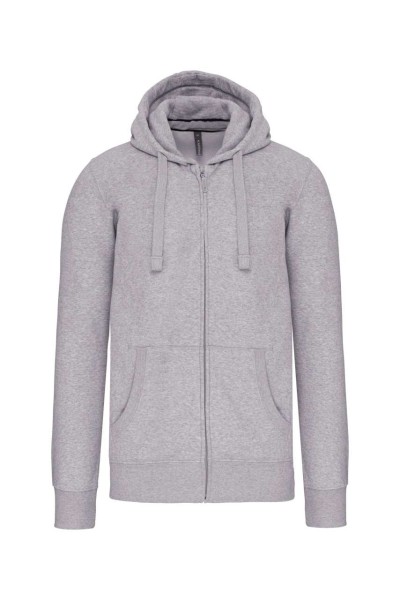 MEN'S FULL ZIP HOODED SWEATSHIRT Szürke 