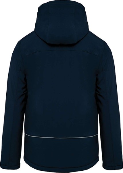 MEN'S HOODED SOFTSHELL LINED PARKA Kék 