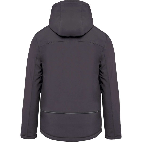 MEN'S HOODED SOFTSHELL LINED PARKA Szürke 