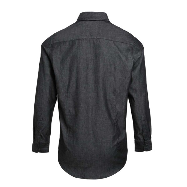 MEN’S JEANS STITCH DENIM SHIRT Szürke 
