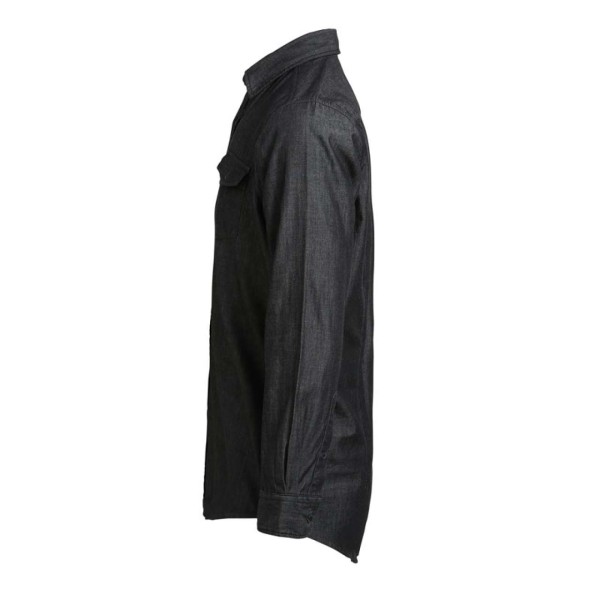 MEN’S JEANS STITCH DENIM SHIRT Szürke 