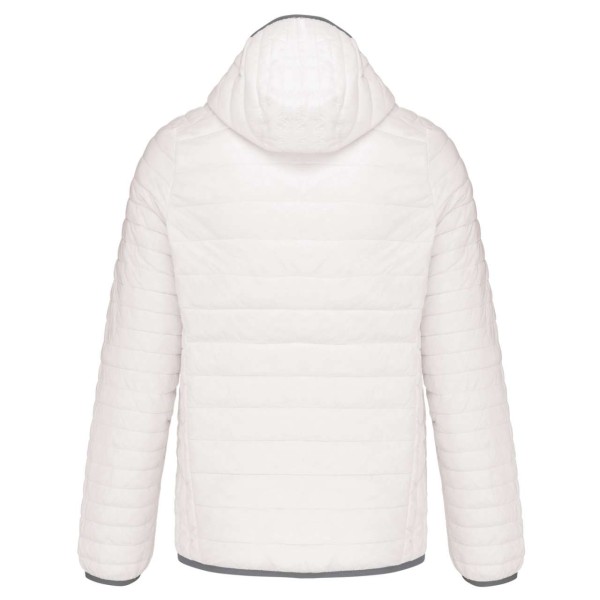 MEN'S LIGHTWEIGHT HOODED PADDED JACKET Fehér 