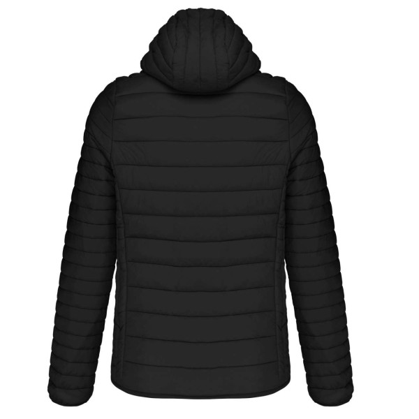MEN'S LIGHTWEIGHT HOODED PADDED JACKET Fekete 