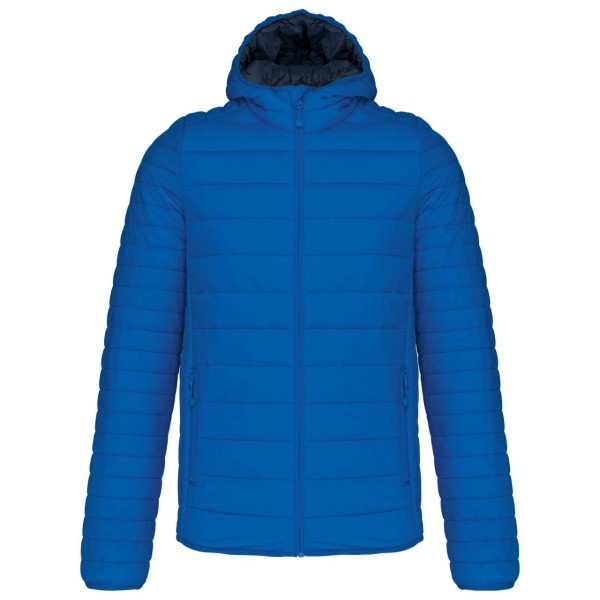 MEN'S LIGHTWEIGHT HOODED PADDED JACKET Kék 