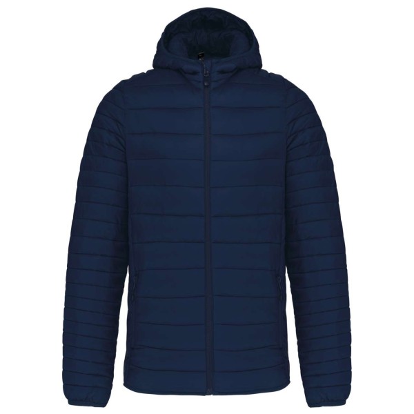 MEN'S LIGHTWEIGHT HOODED PADDED JACKET Kék 