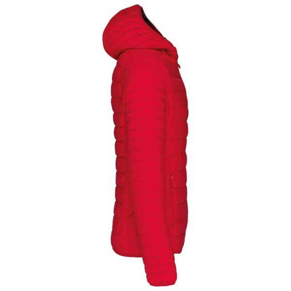 MEN'S LIGHTWEIGHT HOODED PADDED JACKET Piros 