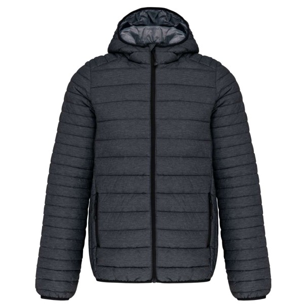 MEN'S LIGHTWEIGHT HOODED PADDED JACKET Szürke 