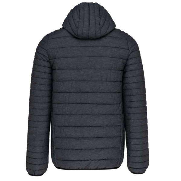 MEN'S LIGHTWEIGHT HOODED PADDED JACKET Szürke 