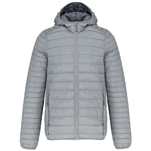 MEN'S LIGHTWEIGHT HOODED PADDED JACKET Szürke 