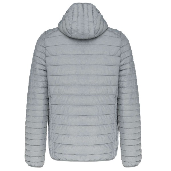 MEN'S LIGHTWEIGHT HOODED PADDED JACKET Szürke 