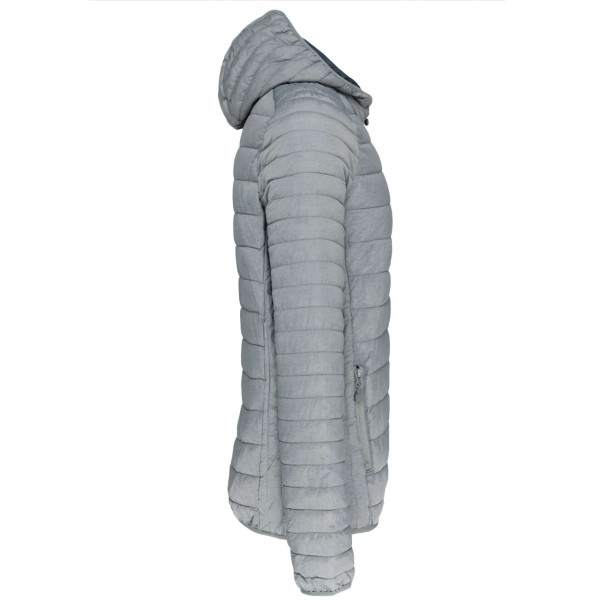 MEN'S LIGHTWEIGHT HOODED PADDED JACKET Szürke 