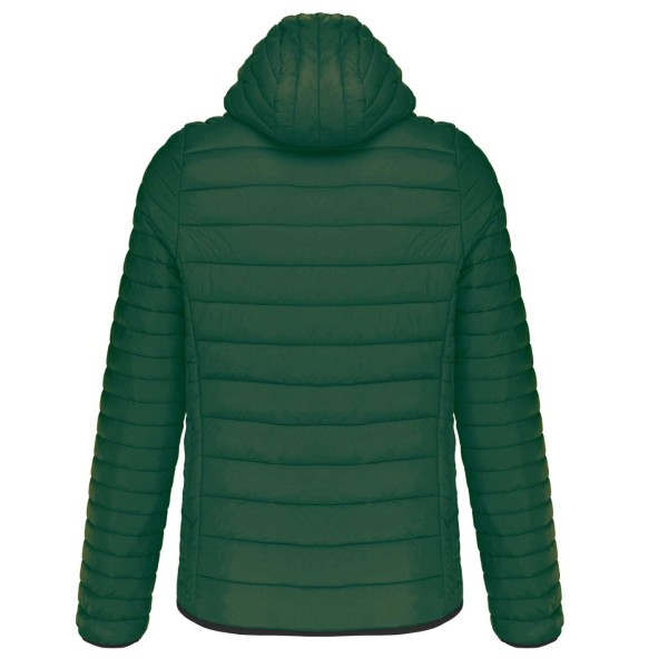 MEN'S LIGHTWEIGHT HOODED PADDED JACKET Zöld 
