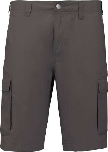 MEN'S LIGHTWEIGHT MULTIPOCKET BERMUDA SHORTS Szürke 