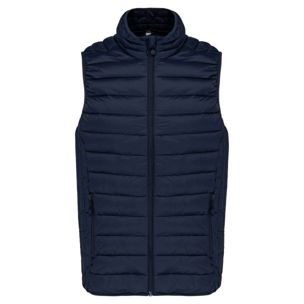 MEN’S LIGHTWEIGHT SLEEVELESS FAKE DOWN JACKET Kék 