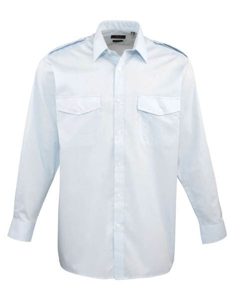 MEN’S LONG SLEEVE PILOT SHIRT Kék 