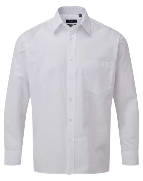 MEN'S LONG SLEEVE POPLIN SHIRT Fehér 