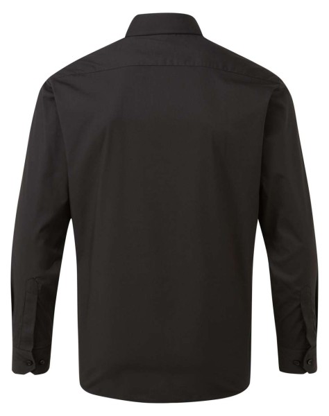 MEN'S LONG SLEEVE POPLIN SHIRT Fekete 