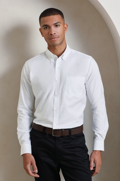 MEN’S LONG SLEEVE SIGNATURE OXFORD SHIRT Szürke 