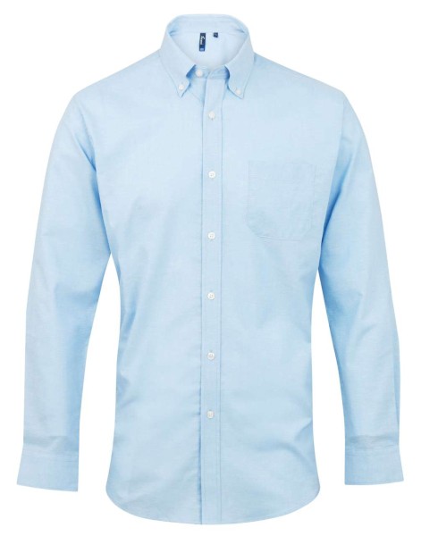 MEN’S LONG SLEEVE SIGNATURE OXFORD SHIRT Kék 
