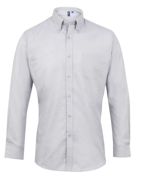 MEN’S LONG SLEEVE SIGNATURE OXFORD SHIRT Szürke 