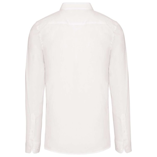 MEN’S LONG-SLEEVED COTTON POPLIN SHIRT Fehér 