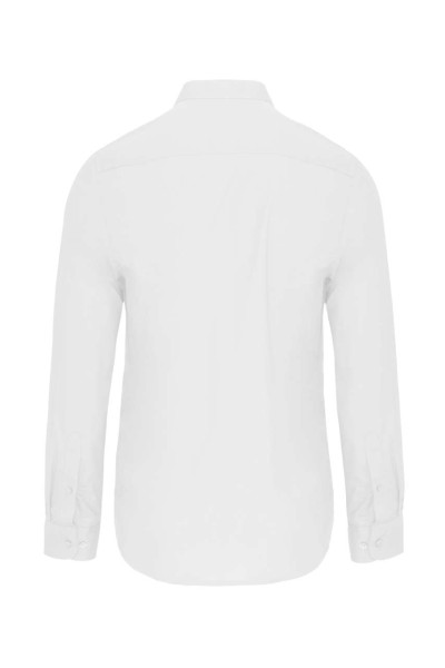 MEN'S LONG-SLEEVED MANDARIN COLLAR SHIRT Fehér 