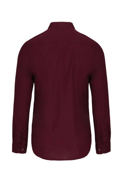 MEN'S LONG-SLEEVED MANDARIN COLLAR SHIRT Piros 