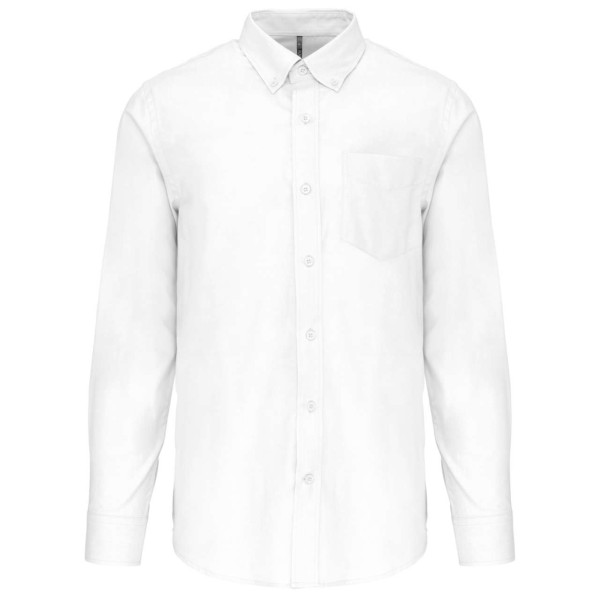MEN'S LONG-SLEEVED OXFORD SHIRT Fehér 