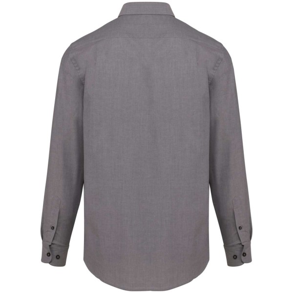 MEN'S LONG-SLEEVED OXFORD SHIRT Szürke 