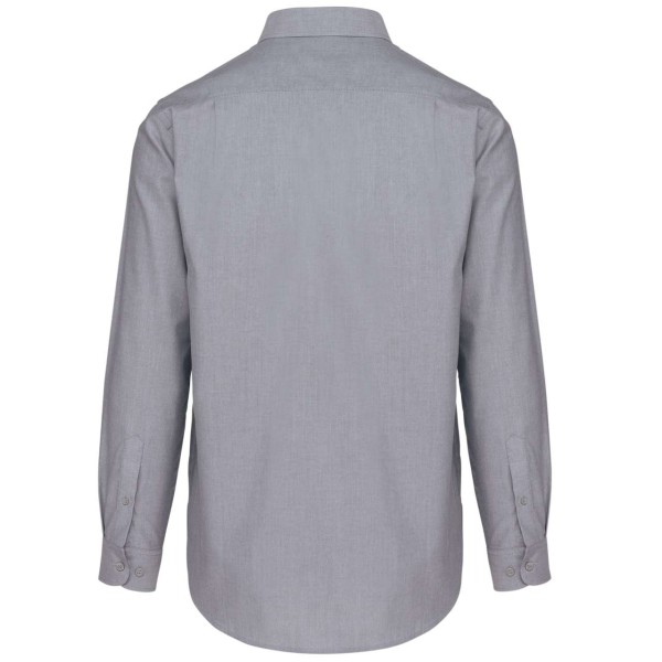 MEN'S LONG-SLEEVED OXFORD SHIRT Szürke 