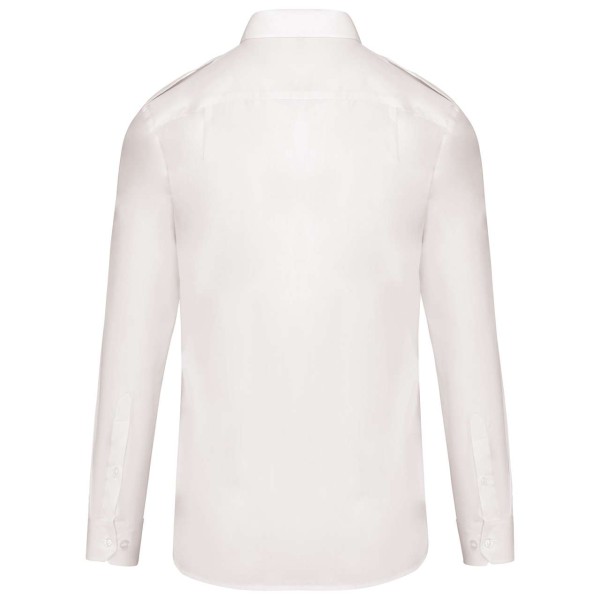 MEN'S LONG-SLEEVED PILOT SHIRT Fehér 