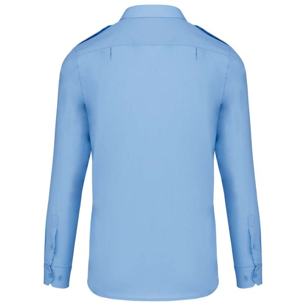 MEN'S LONG-SLEEVED PILOT SHIRT Kék 