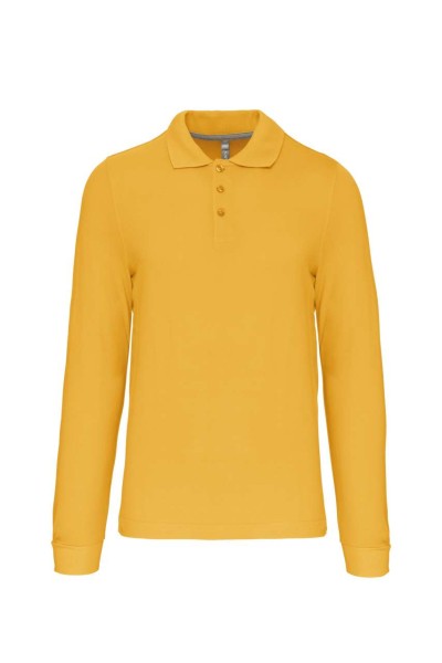 MEN'S LONG-SLEEVED POLO SHIRT Sárga 