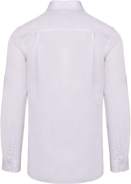 MEN'S LONG-SLEEVED SAFARI SHIRT Fehér 