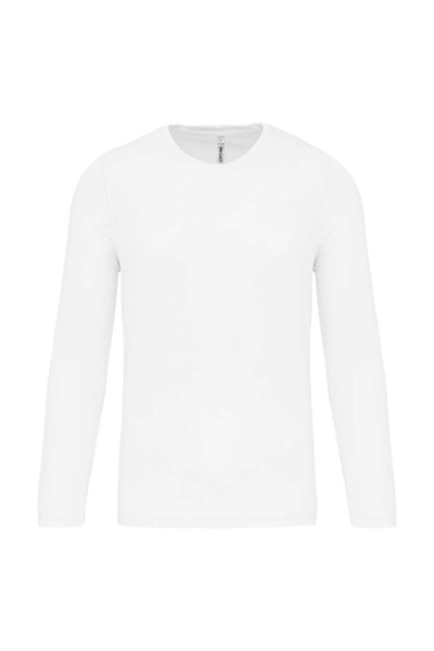 MEN'S LONG-SLEEVED SPORTS T-SHIRT Fehér 