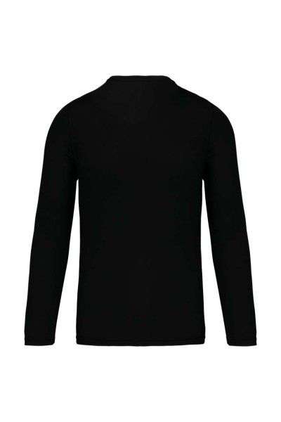 MEN'S LONG-SLEEVED SPORTS T-SHIRT Fekete 