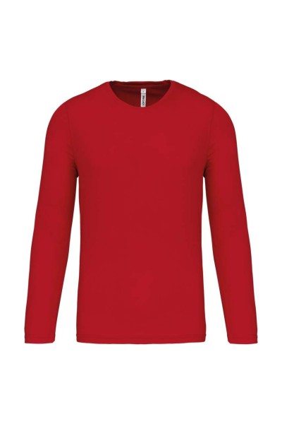 MEN'S LONG-SLEEVED SPORTS T-SHIRT Piros 