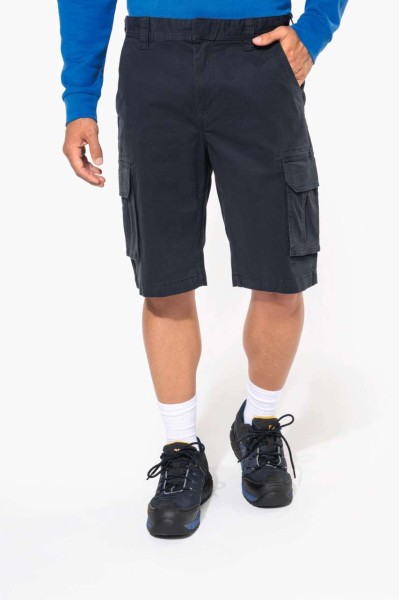 MEN'S MULTIPOCKET BERMUDA SHORTS Fekete 
