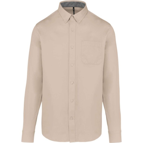 MEN'S NEVADA LONG-SLEEVE COTTON SHIRT Barna 