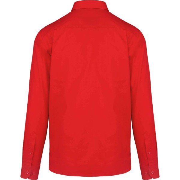 MEN'S NEVADA LONG-SLEEVE COTTON SHIRT Piros 
