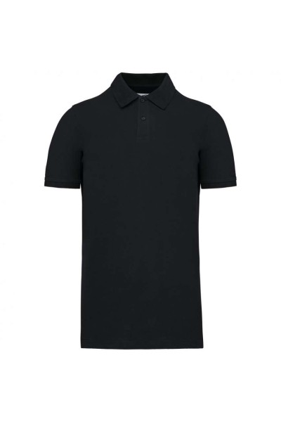 MEN'S ORGANIC 180 PIQUÉ POLO SHIRT Fekete 