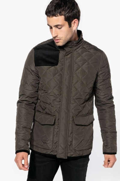 MEN'S QUILTED JACKET Fekete 
