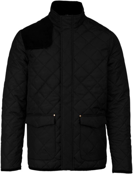 MEN'S QUILTED JACKET Fekete 