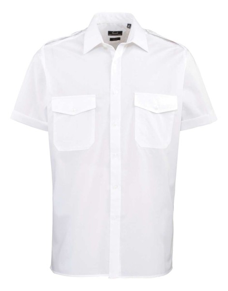 MEN’S SHORT SLEEVE PILOT SHIRT Fehér 