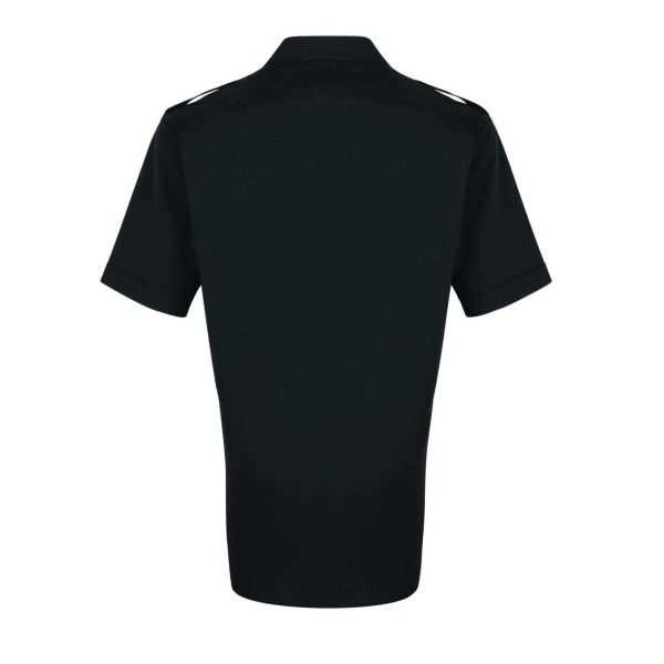 MEN’S SHORT SLEEVE PILOT SHIRT Fekete 