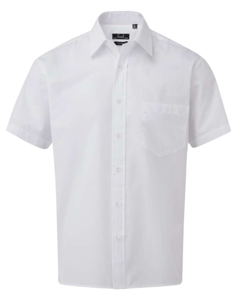 MEN'S SHORT SLEEVE POPLIN SHIRT Fehér 