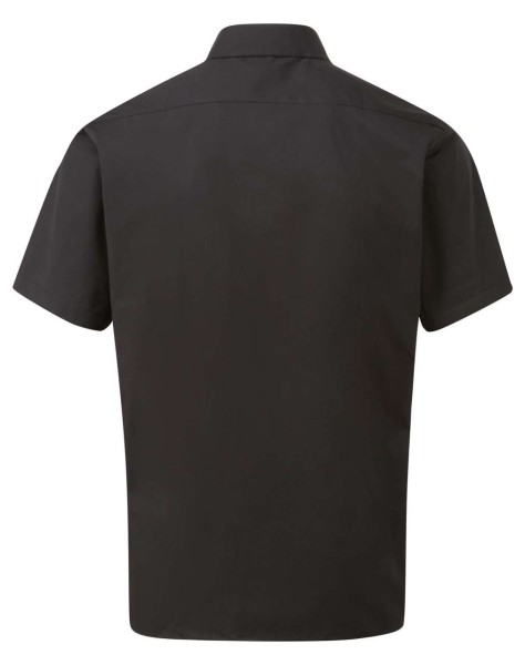 MEN'S SHORT SLEEVE POPLIN SHIRT Fekete 
